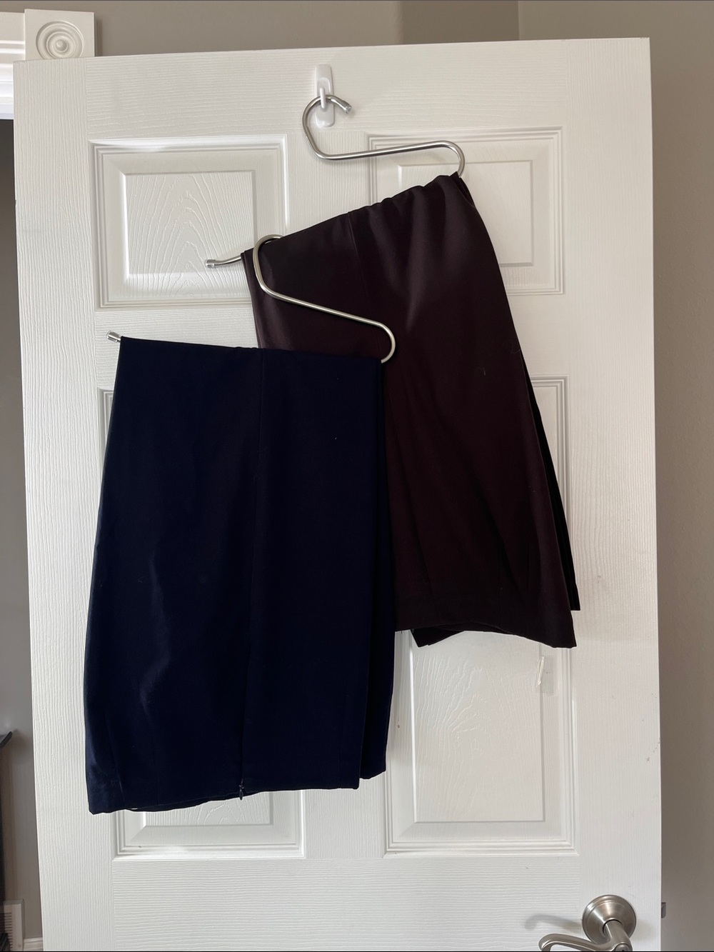 Lot of 2 Coldwater Creek Classic Fit Navy and Chocolate slacks Size 14